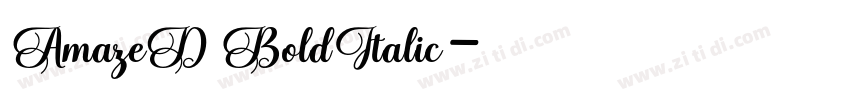 AmazeD BoldItalic字体转换